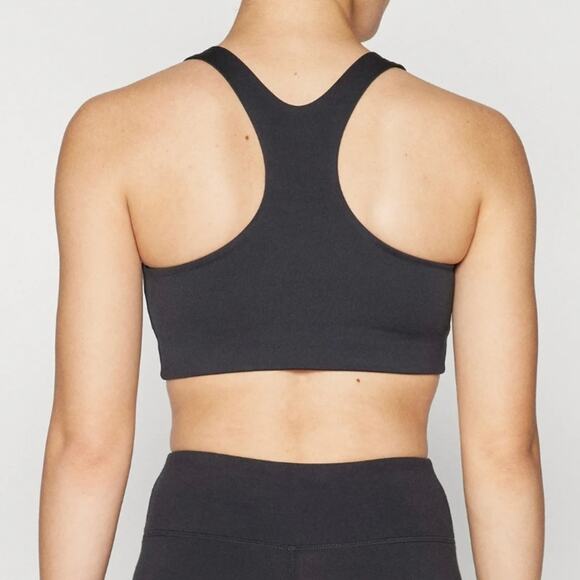 Girlfriend Collective FLOAT V-Neck Racerback Sports Bra Midnight Black Large NWT - Picture 4 of 12